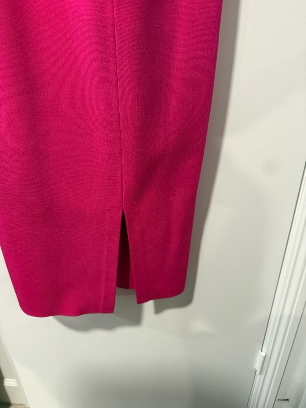 NWT St. John Hot Pink Sculpted Cocktail Dress Size 18 $1695 - Picture 11 of 12